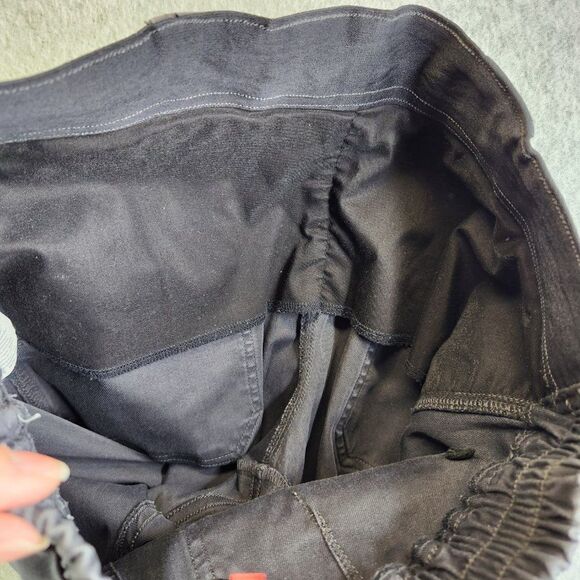 Spanx Jogger Pants Womens Large Gray Stretch Twill Cargo Zip Ankles Shaping - Picture 8 of 16